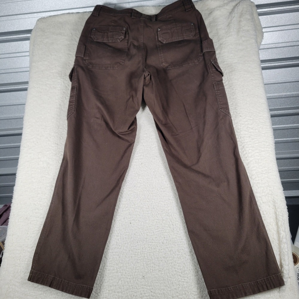 Duluth Trading Co Flex Fire Hose Mens Size 37x34 Brown Cargo Workwear Pants - Picture 13 of 13